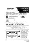 Sharp LC 13SH6U User's Manual