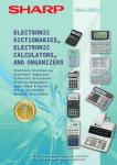 Sharp electronic calculator User's Manual