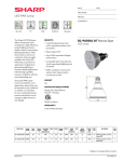 Sharp DLPAR30L10BE Specification Sheet