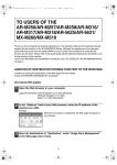 Sharp AR-M257 Owner's Manual