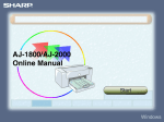 Sharp AJ-2000 User's Manual