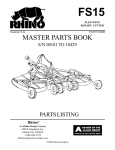 Servis-Rhino FS15 User's Manual