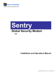 Server Technology Sentry Global Security Modem User's Manual