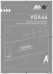 Sennheiser VGA44 User's Manual
