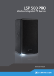 Sennheiser Speaker System LSP 500 PRO User's Manual
