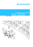 Sennheiser Microphone SDC 8200 User's Manual