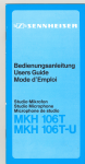 Sennheiser MKH 106T-U User's Manual