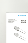 Sennheiser MD 515 MD 516 User's Manual