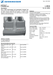 Sennheiser L 2015 User's Manual