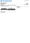 Sennheiser GA 2 User's Manual