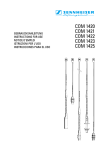 Sennheiser COM 1422 User's Manual