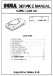 Sega VA1 Service Manual