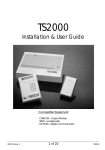 Security Centres TS2000 User's Manual