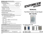 SECO-LARM USA SK-1123-FQ User's Manual