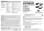 SECO-LARM USA ENFORCER EVT-RBP-GNCQ* User's Manual