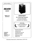 Sears KENMORE 635.83142 User's Manual
