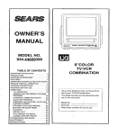 Sears 934.4482639 User's Manual