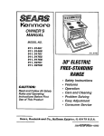 Sears 911.92768 User's Manual