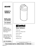 Sears 625.34854 User's Manual