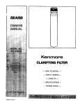 Sears 625.34823 User's Manual