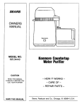 Sears 625.3444 User's Manual