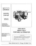 Sears 580.32601 User's Manual