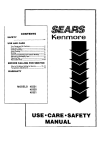 Sears 45221 User's Manual