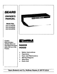 Sears 233.5134559 User's Manual