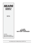 Sears 200.71201 User's Manual