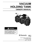 SeaLand VACUUM HOLDING TANK User's Manual