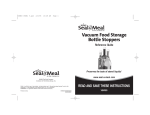 Seal-a-Meal VSWB3 User's Manual