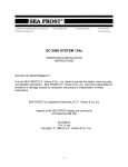Sea Frost DC 5000 User's Manual