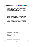 Scotts SMV122 User's Manual