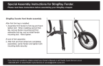 Schwinn String-Ray Fender Assembly Supplemental Owner's Manual