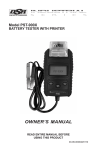 Schumacher PST-900X User's Manual