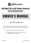 Schumacher PI-400 User's Manual