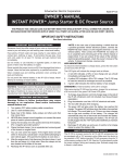 Schumacher IP-125 User's Manual