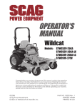 Scag Power Equipment WILDCAT STWC52V-25KA User's Manual