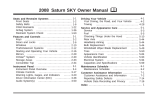 Saturn 2008 Sky User's Manual