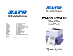 SATO CT400 User's Manual