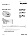 Sanyo VPC-X360 User's Manual