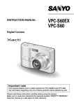 Sanyo VPC-S60 User's Manual