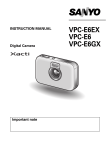 Sanyo VPC-E6EX User's Manual