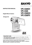 Sanyo VPC-CG65GX User's Manual