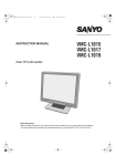 Sanyo VMC-L1017 User's Manual