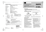 Sanyo VCC-5884EA User's Manual