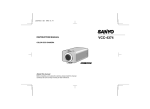 Sanyo VCC-4374 User's Manual