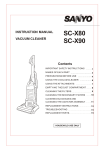 Sanyo SC-X90 User's Manual