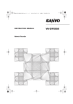 Sanyo va-sw3050 User's Manual