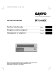 Sanyo SRT-2400DC User's Manual
